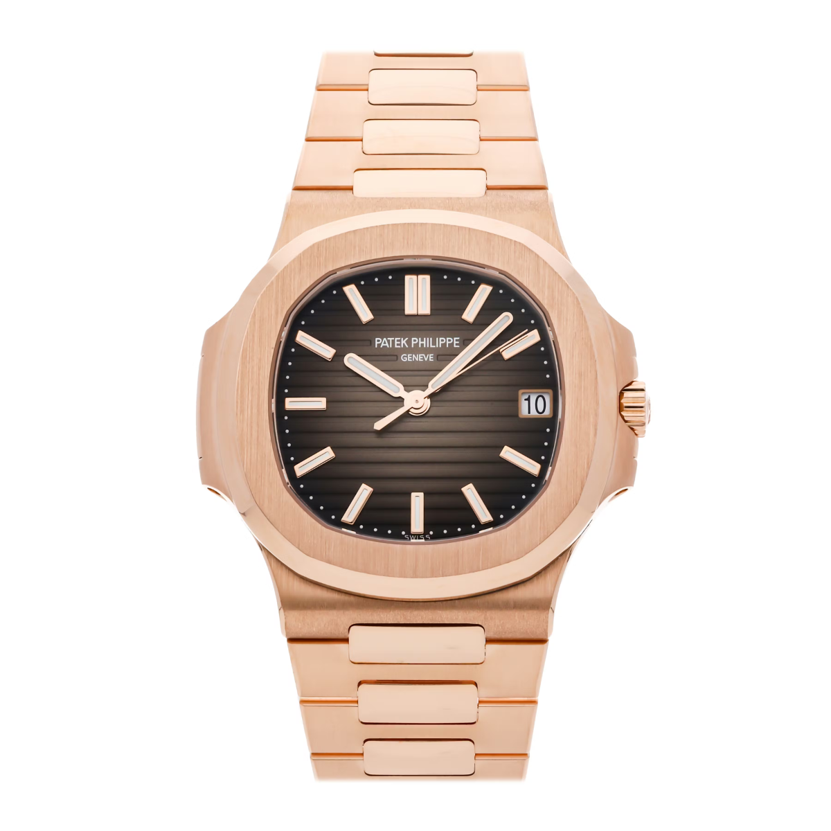 Patek Philippe Nautilus Chronograph Rose Gold Black Dial