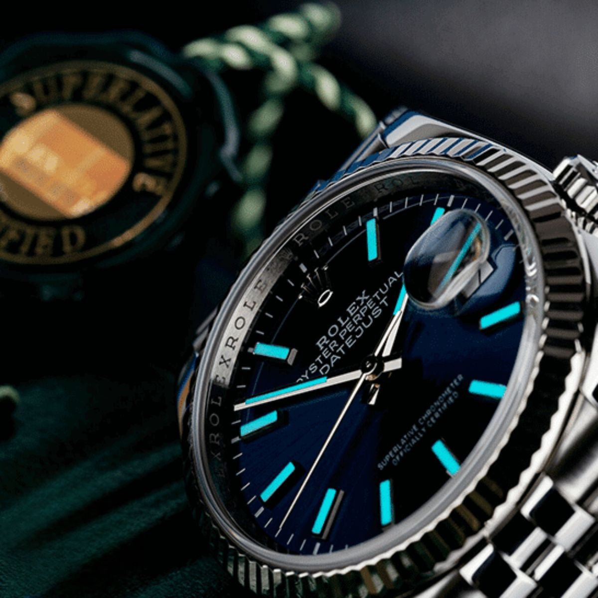 Rolex Cosmograph Daytona Stainless Steel Blue Dial 41mm