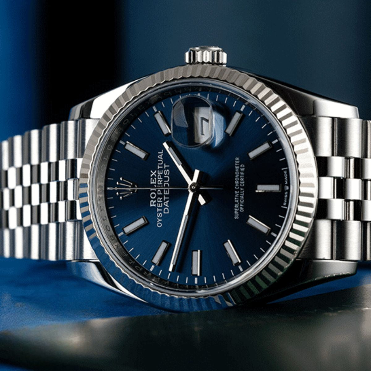Rolex Cosmograph Daytona Stainless Steel Blue Dial 41mm