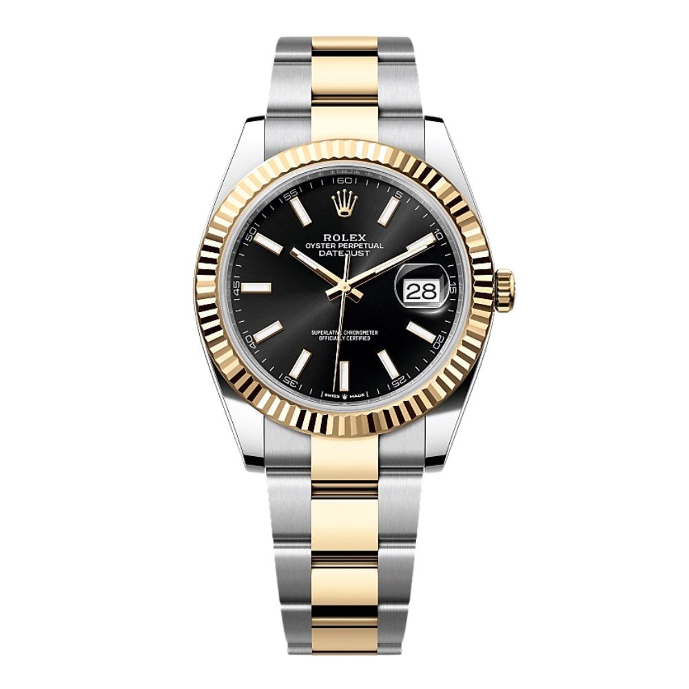 Rolex Datejust Oystersteel Yellow Gold White Dial