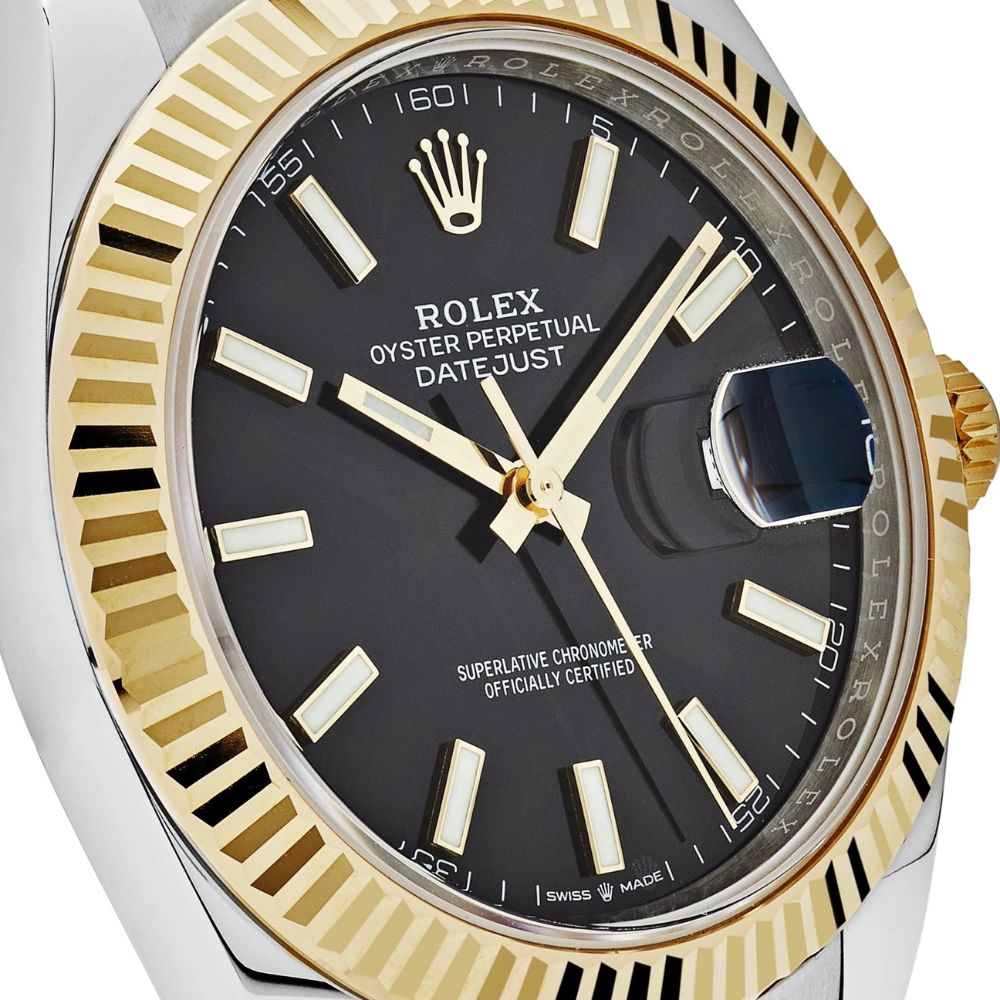 Rolex Datejust Oystersteel Yellow Gold White Dial