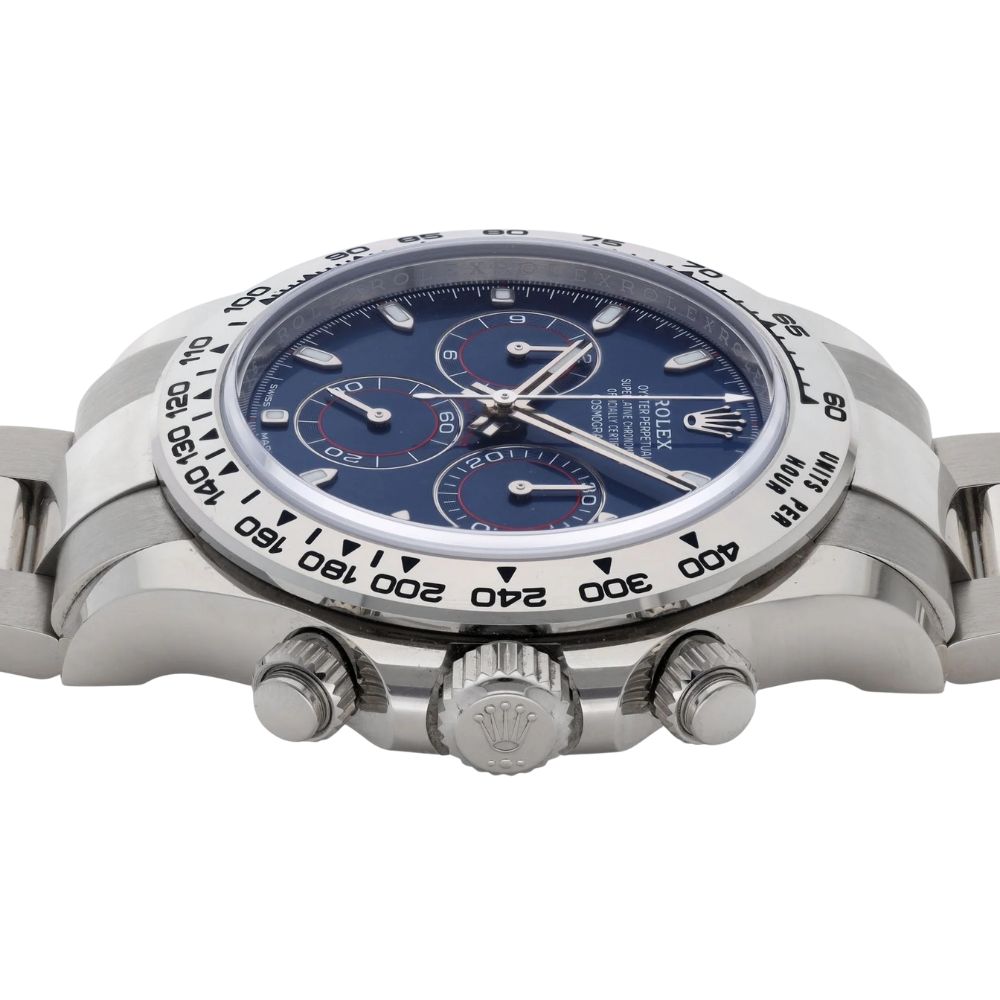 Rolex Cosmograph Daytona White Gold Blue Dial