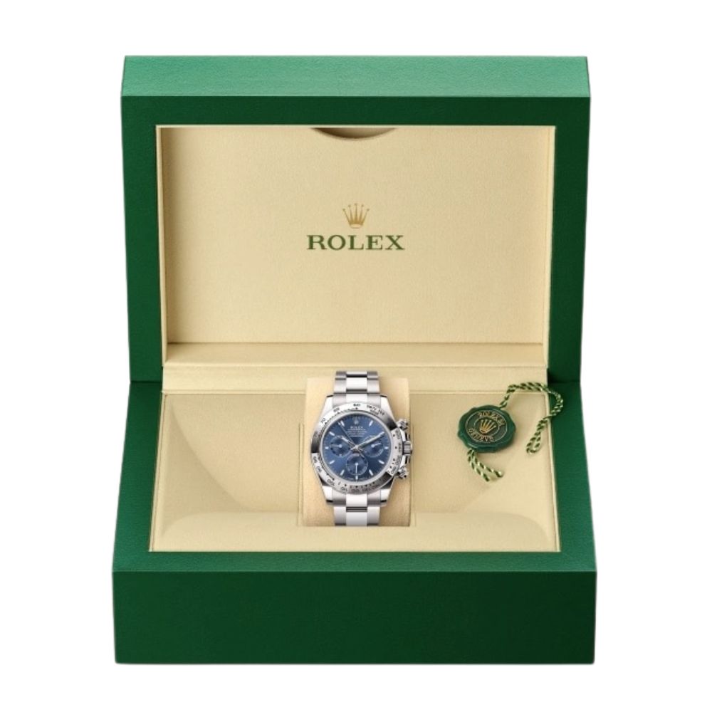 Rolex Cosmograph Daytona White Gold Blue Dial