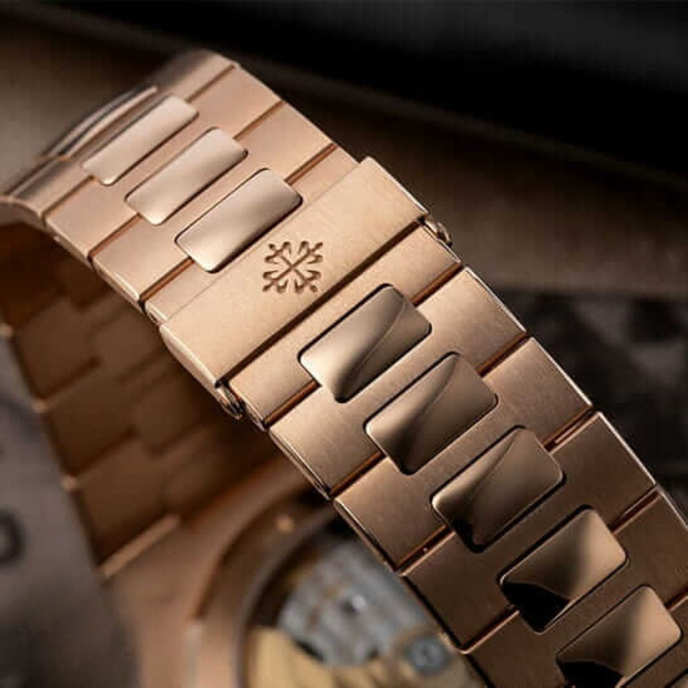 Patek Philippe Nautilus Chronograph Rose Gold Black Dial