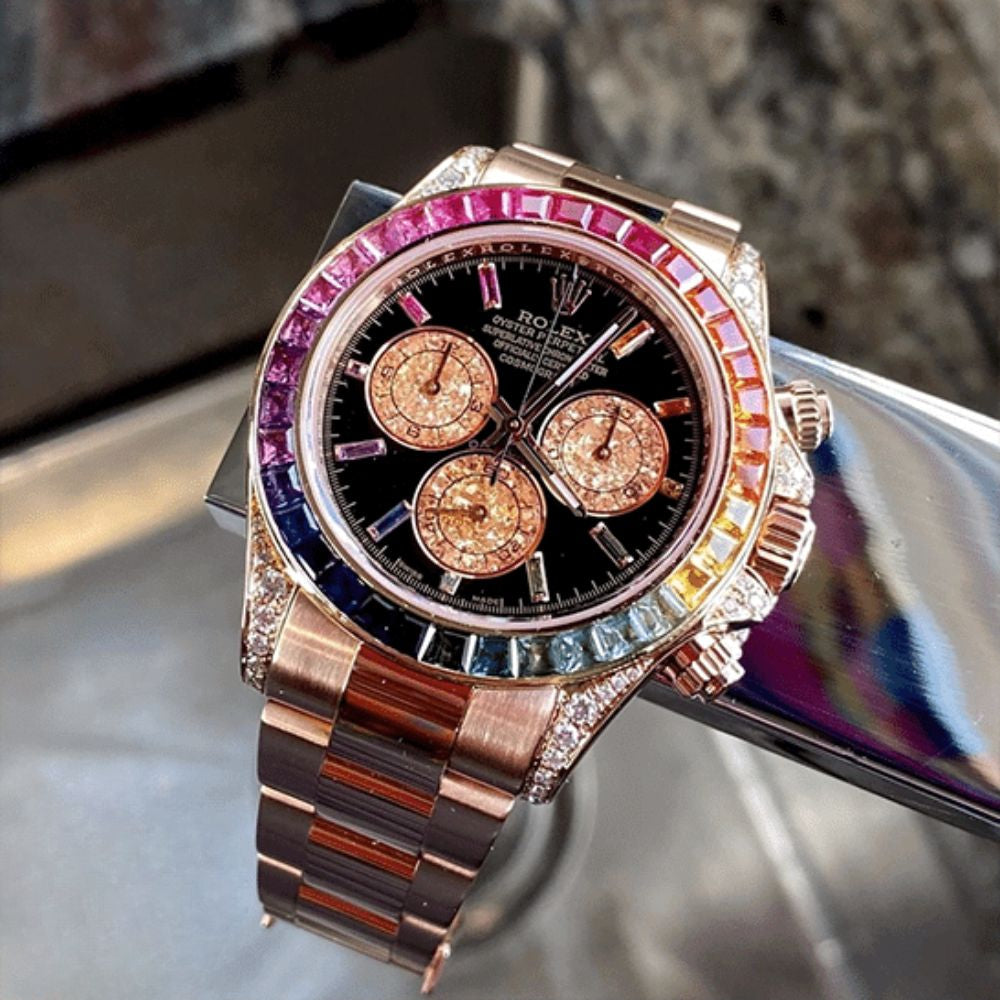 Rolex Cosmograph Daytona Rainbow Rose Gold