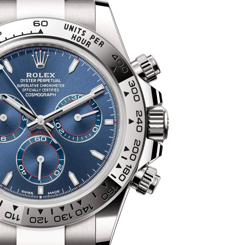 Rolex Cosmograph Daytona White Gold Blue Dial
