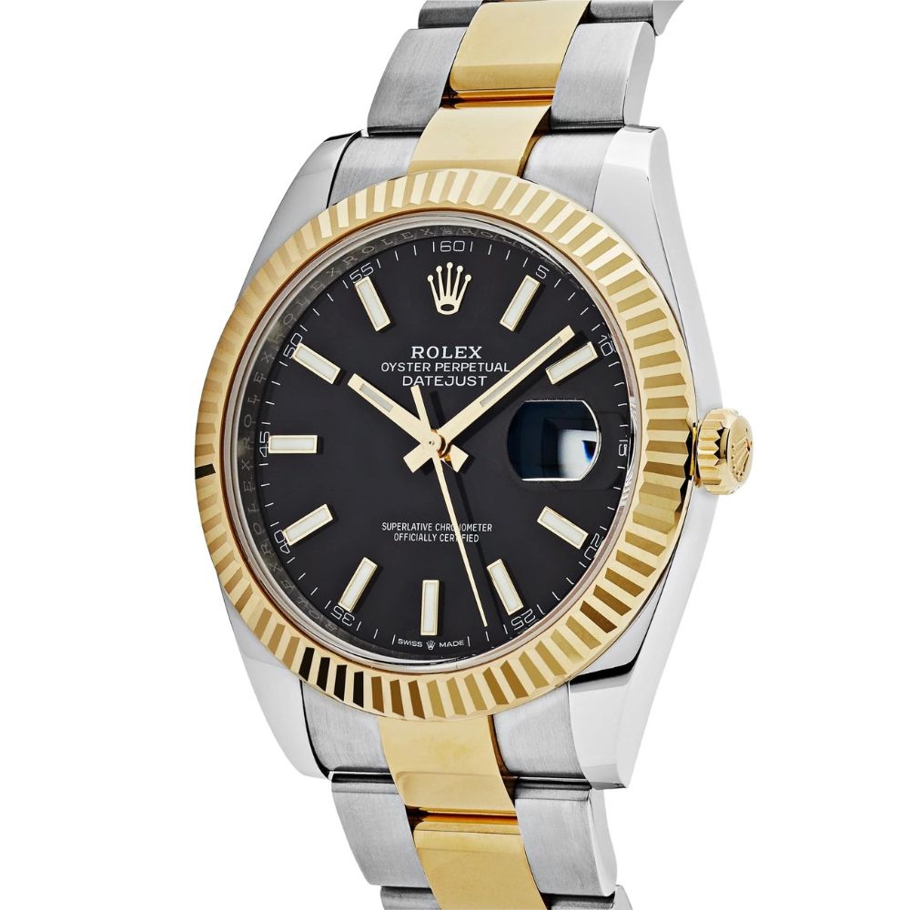 Rolex Datejust Oystersteel Yellow Gold White Dial